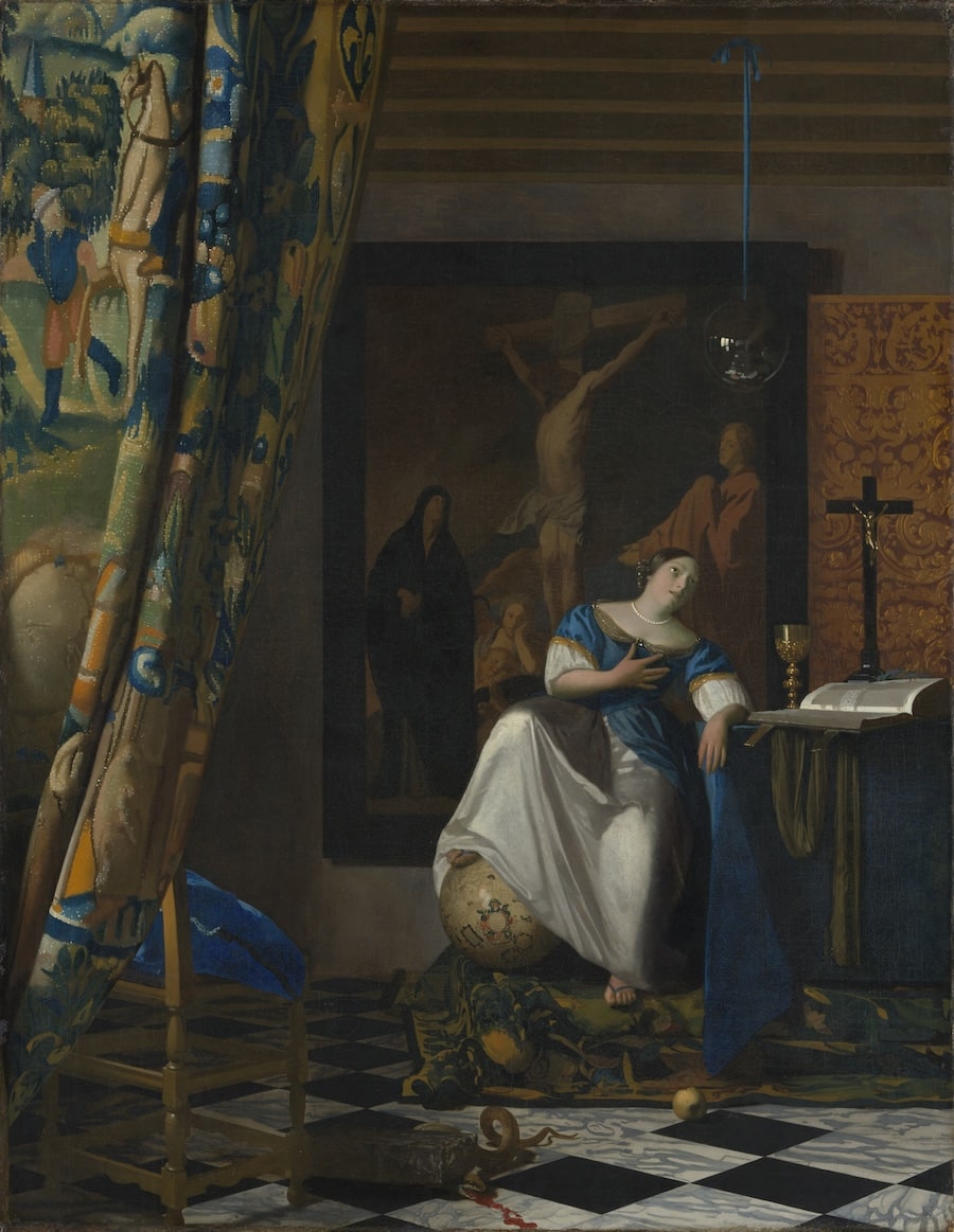 Allegory of Faith, 1671 by Johannes Vermeer