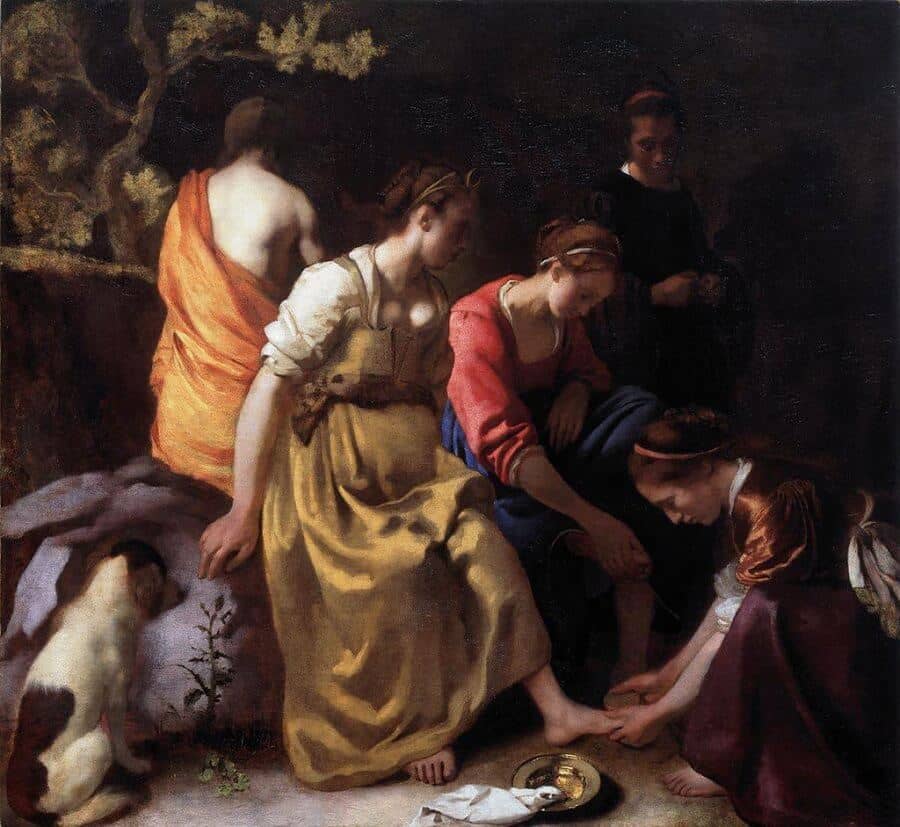 Diana and her Companions, 1653 by Johannes Vermeer
