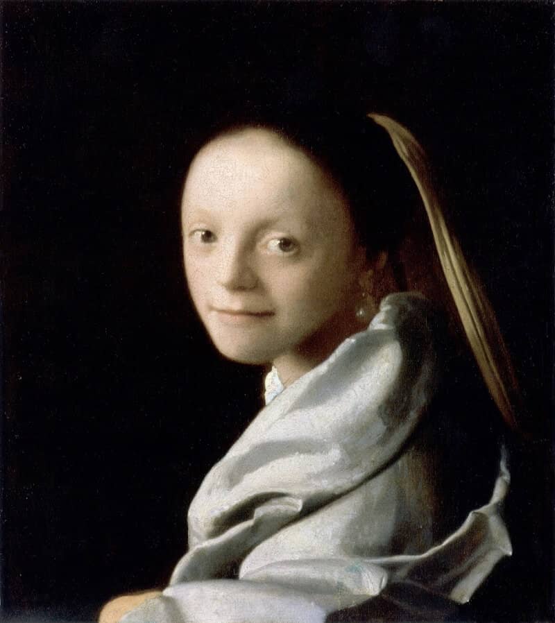 Study of a Young Woman, 1665 by Johannes Vermeer
