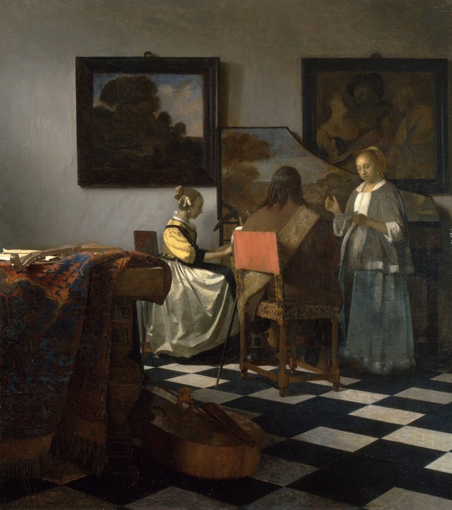 The Concert, 1664 by Johannes Vermeer