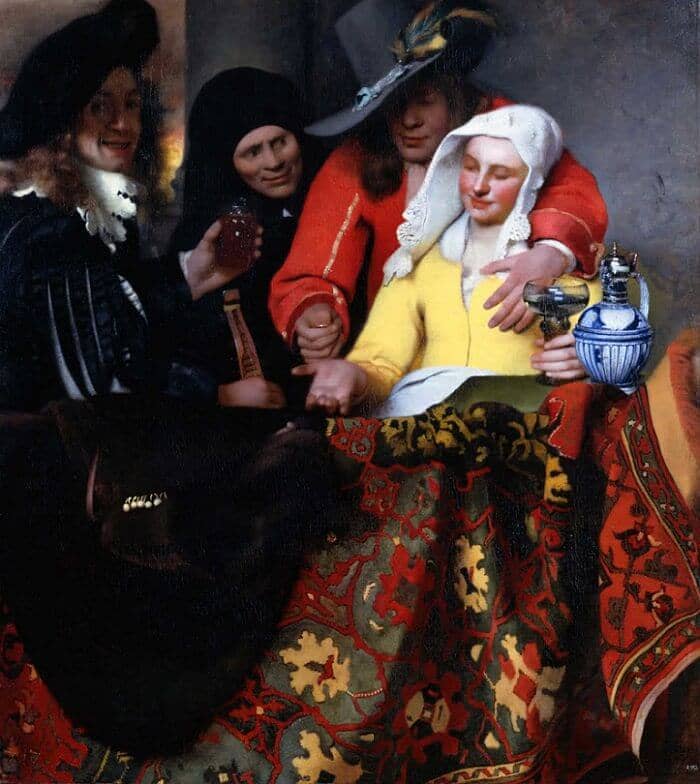 The Procuress, 1665 by Johannes Vermeer