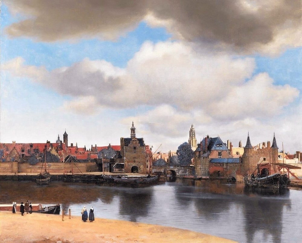 View of Delft, 1660 by Johannes Vermeer