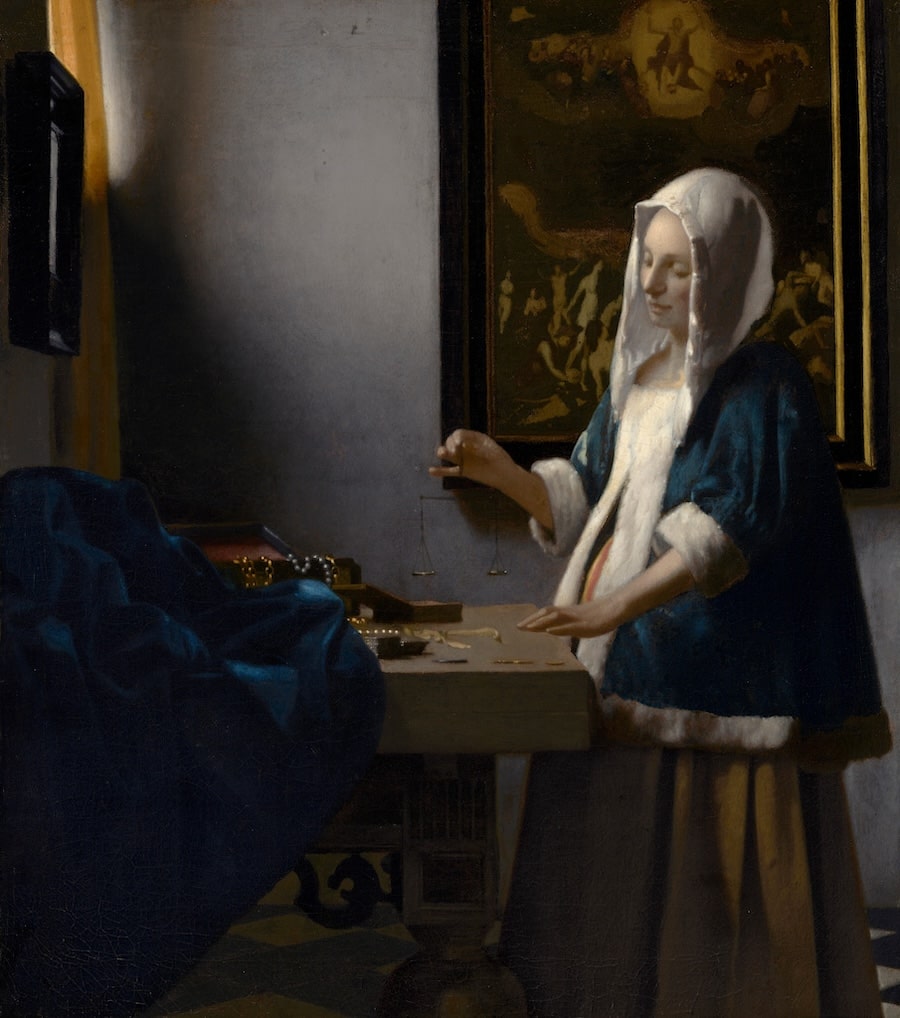 Woman Holding a Balance, 1662 by Johannes Vermeer