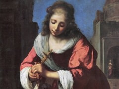 Saint praxedis by Johannes Vermeer