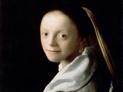 Study of a Young Woman by Johannes Vermeer