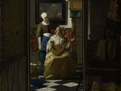 The Love Letter by Johannes Vermeer