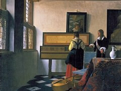 The Music Lesson by Johannes Vermeer