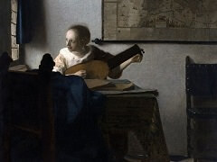 Woman with a Lute by Johannes Vermeer